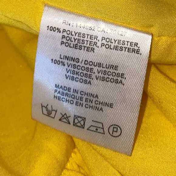 Bright yellow ruffle wrap skirt - Picture 5 of 5